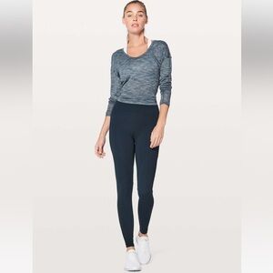 Lululemon Lead the Pack Tight 28” Length Size 6 Nocturnal Teal (Navy) Dead Stock